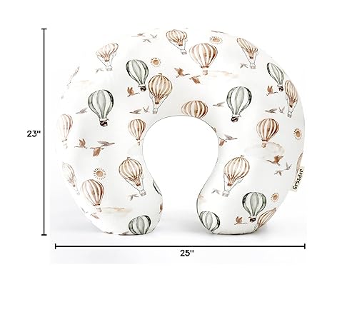 Miniatura 8 de GRSSDER Funda de Almohada de Lactancia Elástica Minky Removible Fundas de Lactancia para Almohadas de Lactancia Materna, Forro Ultra Suave y Cómodo