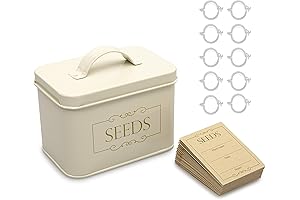 Complete Seed Storage Box with Lid and Accessories