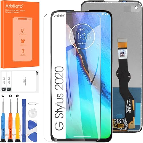 Screen for Motorola Moto G Stylus 2020 Screen Replacement for Moto G8 Stylus LCD Screen XT2043,XT2043-4 Touch Display Digitizer Assembly Repair Parts（Black）