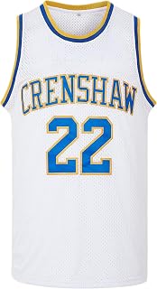 Mens McCall #22 Wright #32 Love and Basketball Moive Crenshaw Basketball Jersey