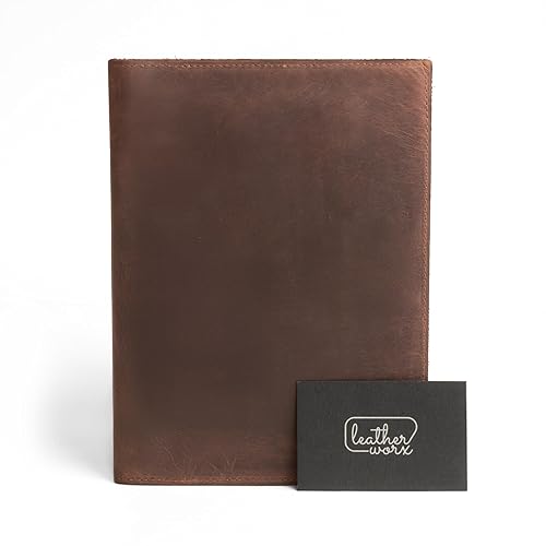Miniatura 6 de Leather Worx, Notepad Cover (5 x 8 In. Notepad Not Included) Sturdy, Durable Material Perfect for Storing Journal, Full Grain Leather, Handmade