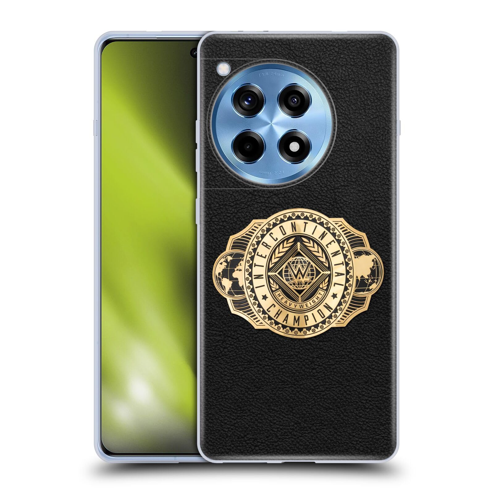 Head Case Designs Officially Licensed WWE Intercontinental Championship Title Belts Soft Gel Case Compatible with OnePlus Ace 3 5G