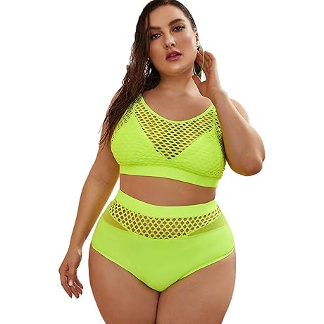 Ravishing Fishnet Bikini for Curvy Women