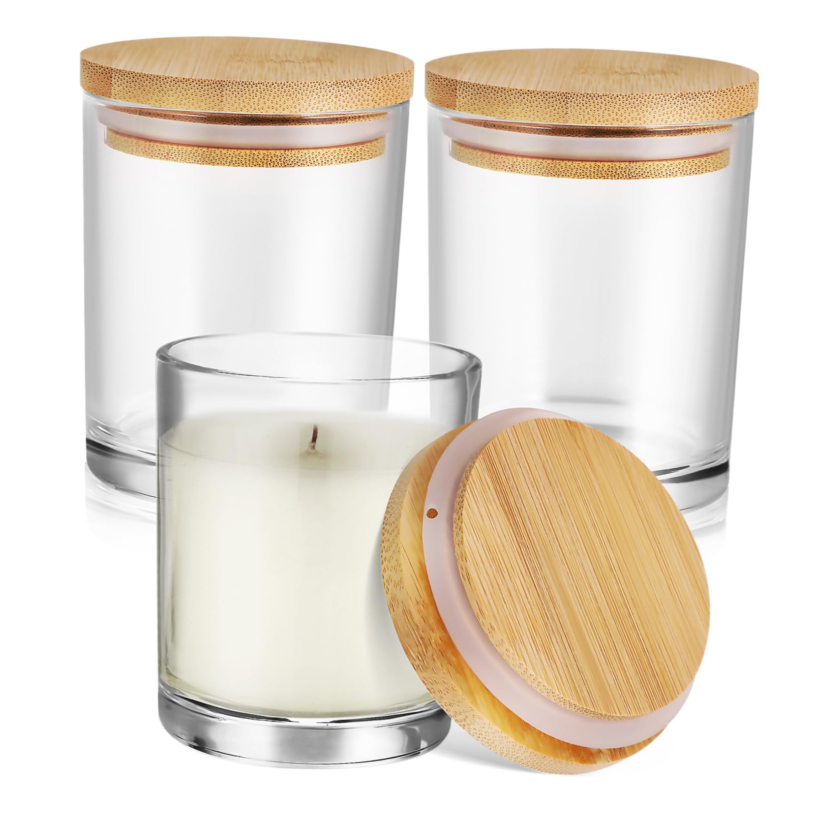 Amazon.co.jp: Anneome 3個 キャンドル ホルダー ガラス