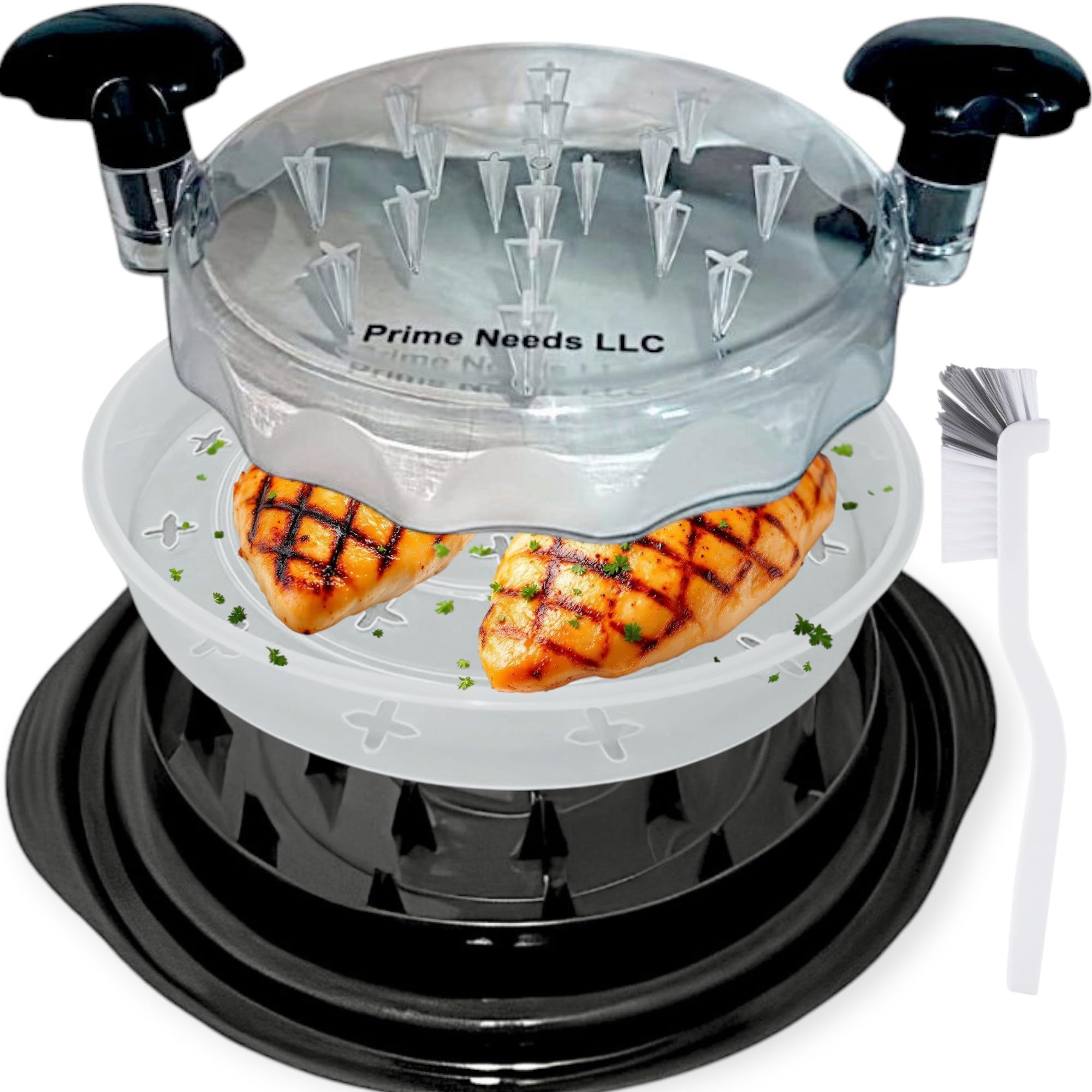 Manual Chicken Shredder Tool Twist – Large BPA-Free Heat Resistant, Chicken Breast & Beef Shredder with Tray Dishwasher Safe Handheld Shredder for Pulled Pork, Kitchen Gadget 2025