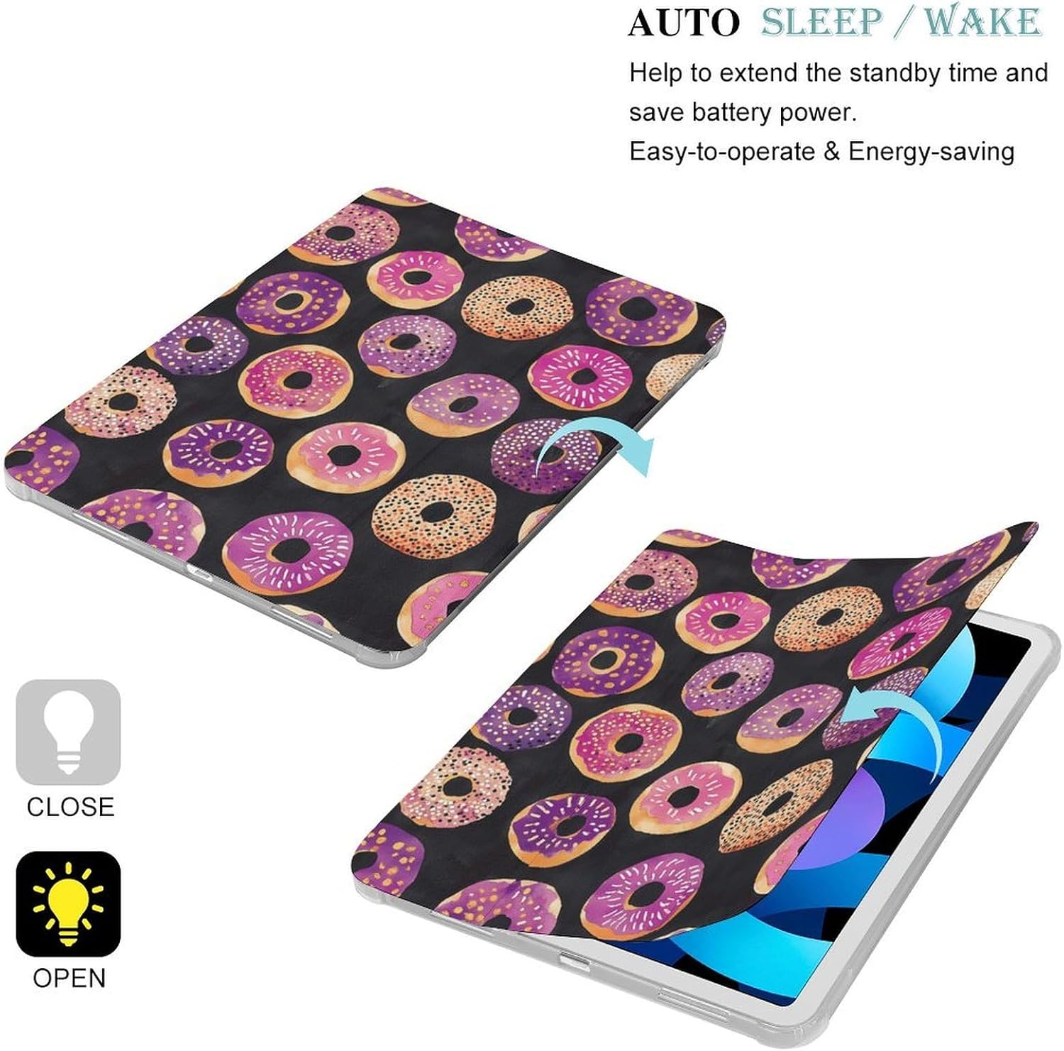 Colorful Donuts for IPad Pro/Air/2020/2021 Case image 2