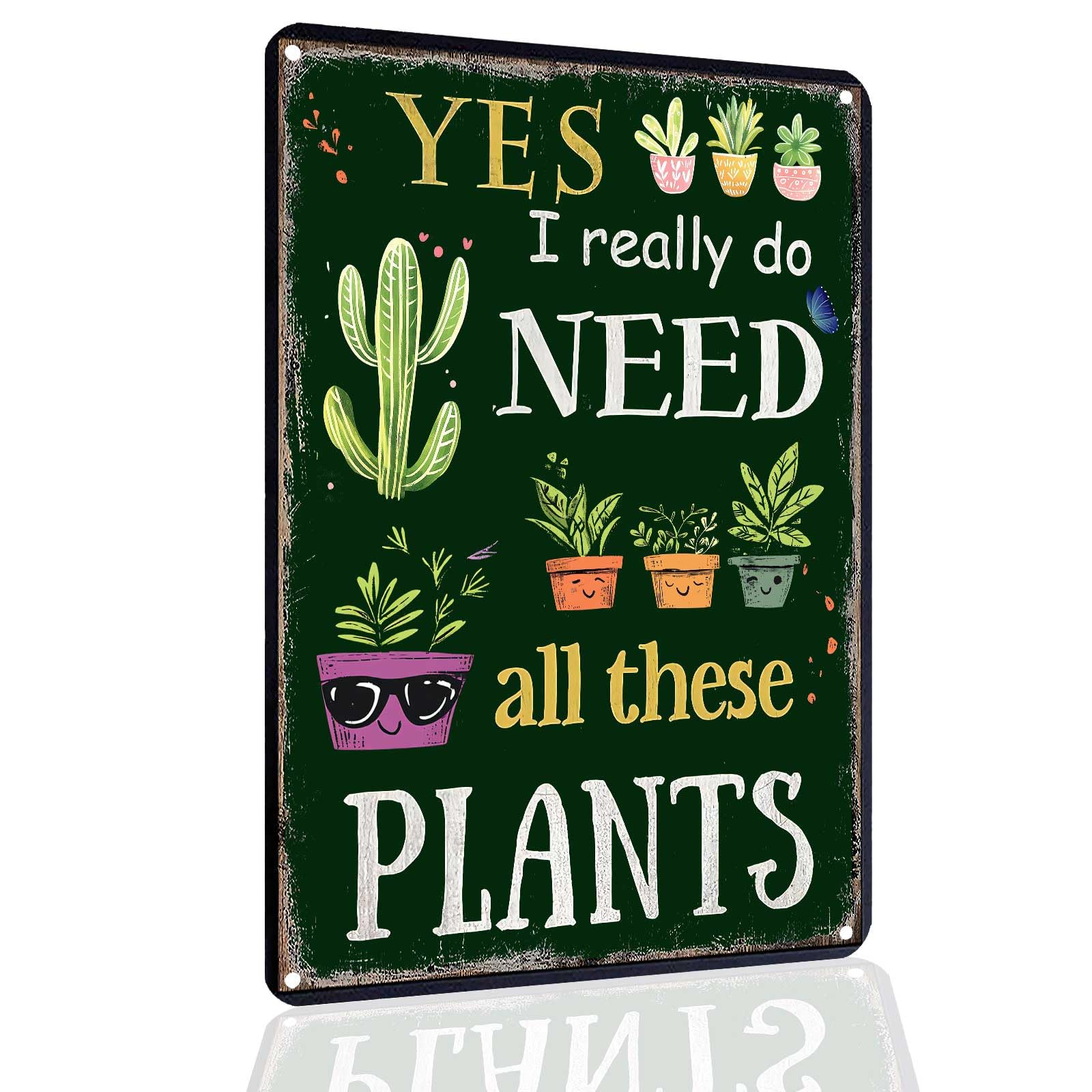 Vintage Gardening Tin Sign - "That's What I Do I Garden" Retro Metal Sign for Garden, Greenhouse, Backyard, Patio Outdoor Decor, Gardening Gifts for Women, 12x8 Inch (garden sign 02)