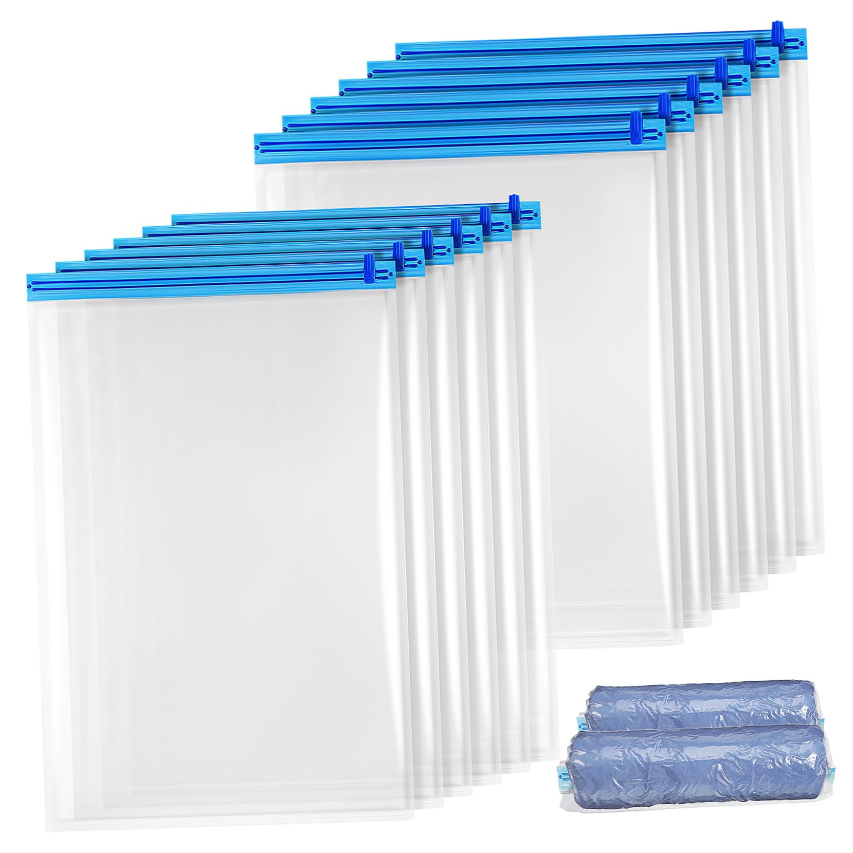 Lot de 12 sacs de compression sous vide pour vêtements et voyage jojofuny