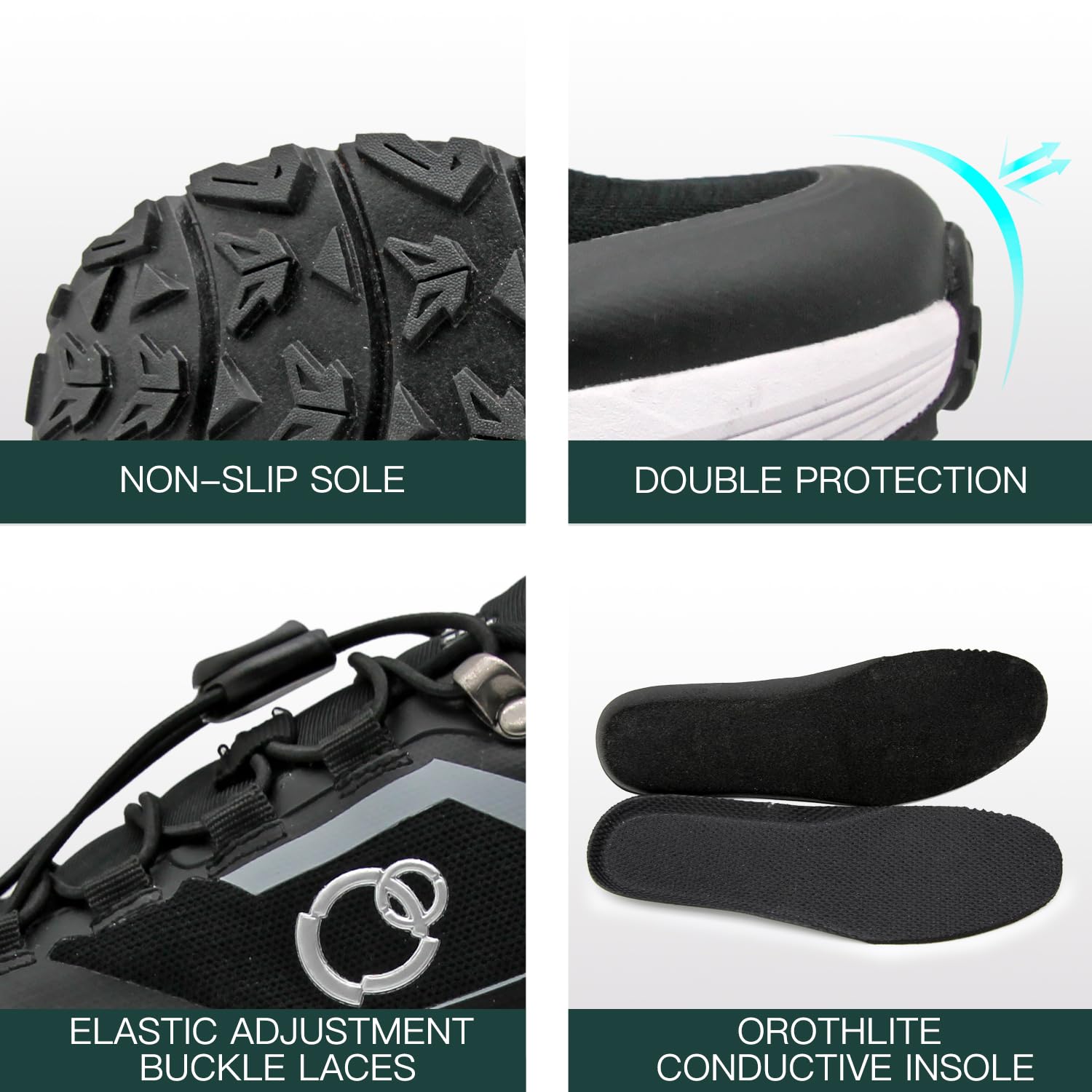 earthinglife Grounding Trail Running Shoe for Men Connect to Earth for Natual Healing, scarpe da trekking impermeabili, suola antiscivolo in gomma per camminare