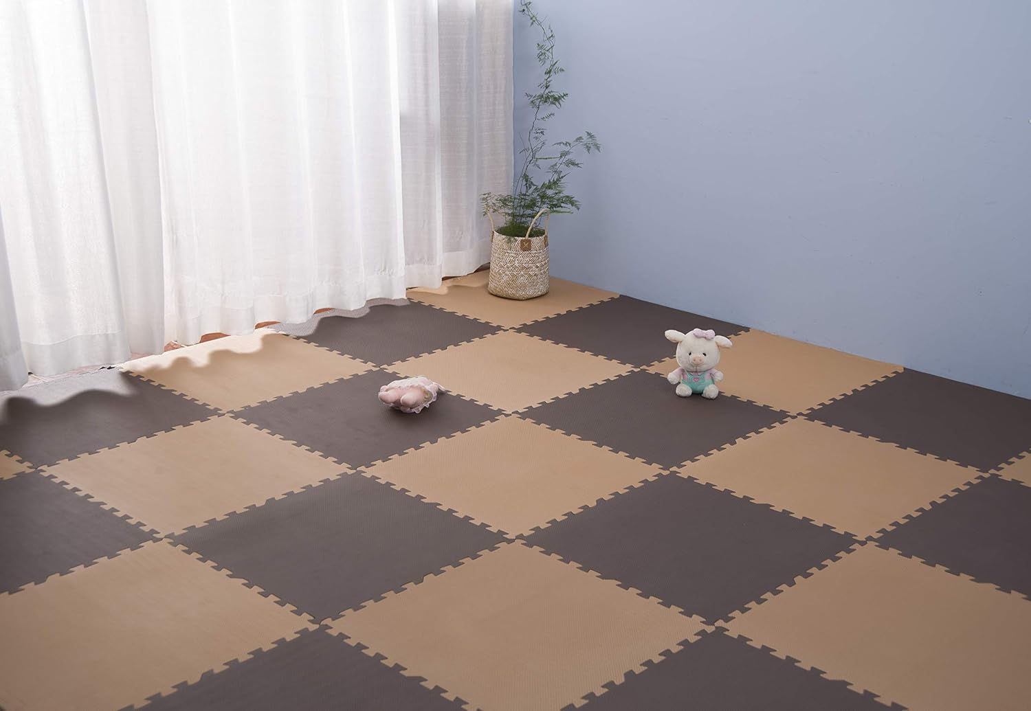 ジョイントマット 大判60cm 6畳 32枚 厚手 2cm おしゃれ EVA高品質