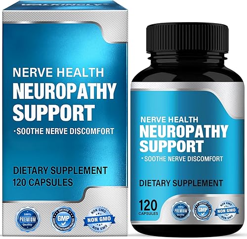 SHWD Salvador de nervios para neuropatía, suplementos de neuropatía con 600 mg de ácido alfa lipoico, fortalece la salud nerviosa, apoyo para el