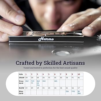 Harmo Polar Diatonic Harmonica Key of C - 10 Holes 20 Notes