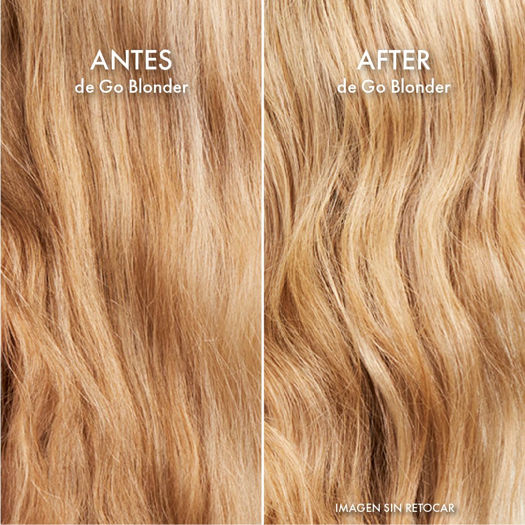 John Frieda Go Blonder Progressive Bleaching Spray | hebt Blond bis zu 2 Nuancen mit Wärme auf | frischt Reflexe und Wurzeln auf | mit Botanical Citrus Complex | natürliches oder gefärbtes Blond | 100