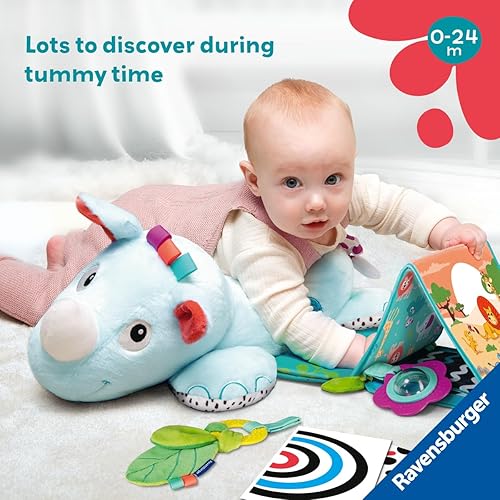 Miniatura 3 de Ravensburger Play+ Estación de actividad 3 en 1 Tummy Time - Rhino  Alfombra de juego interactiva  Fomenta las habilidades motoras y la exploración
