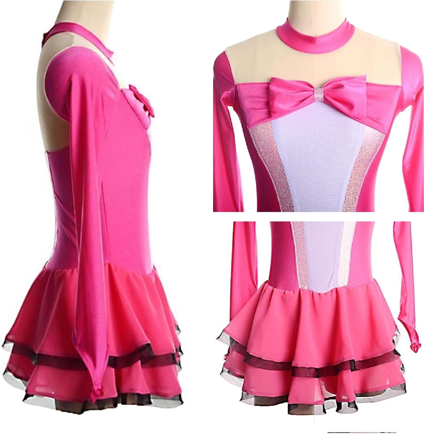 Figure Skating Clothing Outfits for Girls Women Team Competition Ice Skating Dress