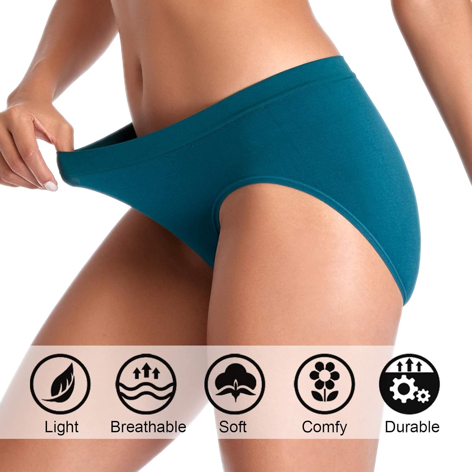 CULAYII Women's Underwear, Hi-Cut Breathable Stretch Panties Soft Hipster Underwear for Women at  Women’s Clothing store