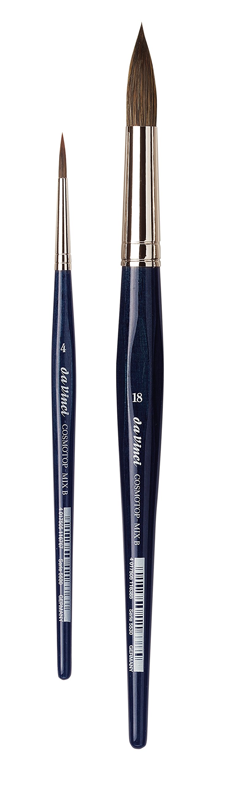 Amazon.com: da Vinci Watercolor Series 5377 CosmoTop Mix B Paint Brush Set, Round Synthetic/Natural Mix with Blue Handle, Multiple Sizes, 2 Brushes (Series 5530) Amazon.com: da Vinci Watercolor Series 5377 CosmoTop Mix B Paint Brush Set, Round Synthetic/Natural Mix with Blue Handle, Multiple Sizes, 2 Brushes (Series 5530)