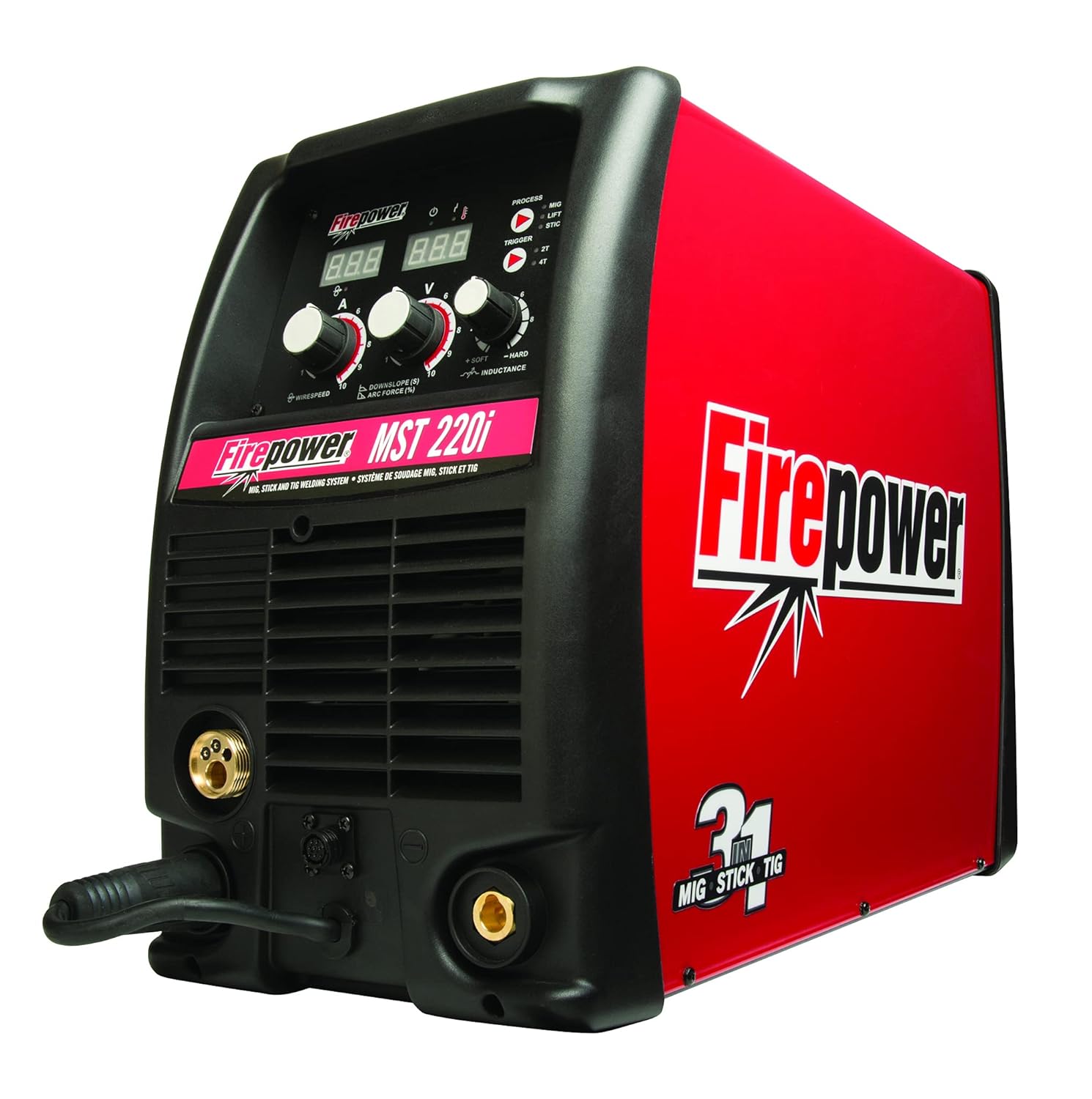 FIREPOWER 1444-0872 MST 220i 3-in-1 MiG, Stick and Tig Welding System, 210 Amp Max Output, 3/8" Max Plate Thickness, 7,500 Watt Generator, 208/230 VAC, DC Output: Tools & Home Improvement