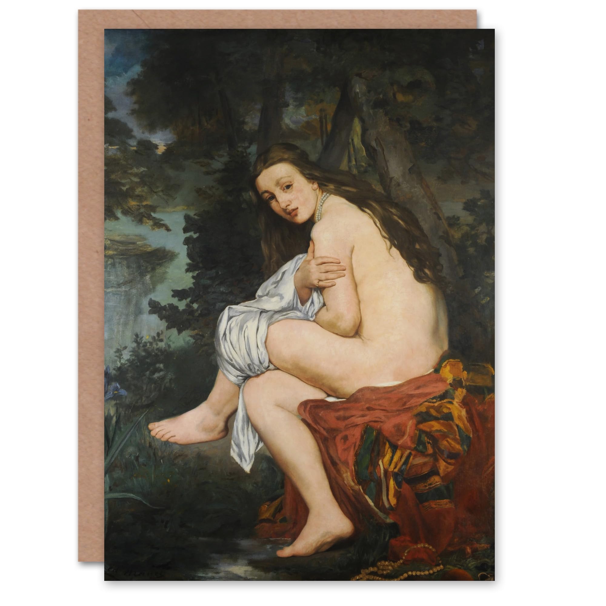 Artery8 Edouard Manet Art Card The Surprised Nymph Portrait