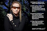 Vista 4 de Sleep Savior - Lentes de noche de lujo, lentes de bloqueo de luz azul y verde para dormir mejor