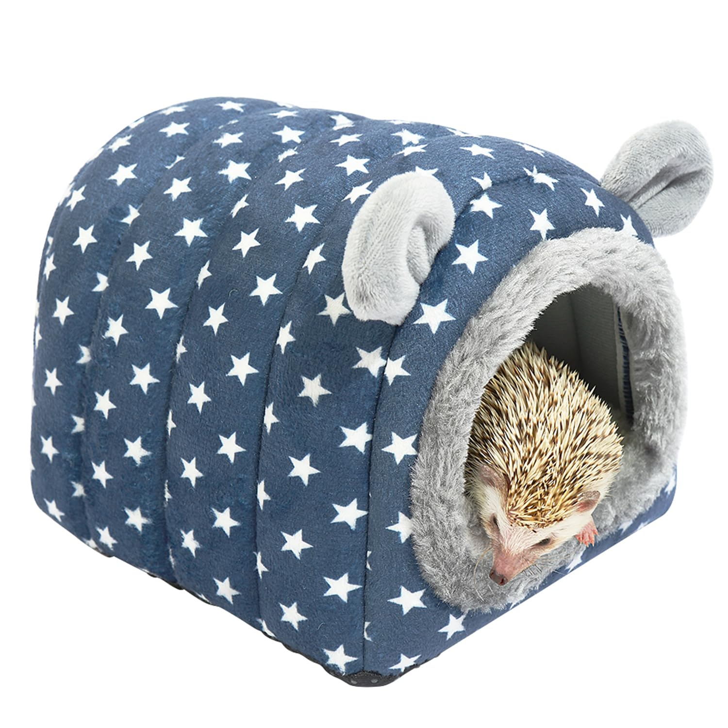 YUANST Hedgehog Bed Cave Hideout Blue