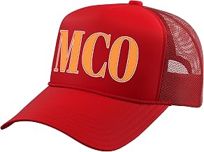 MCO Orlando Florida Airport Code Minimalist Trucker Hat with Adjustable Mesh Back