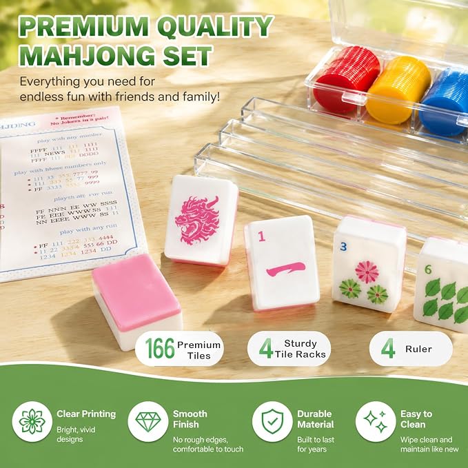 Set Completo de Mahjong Americano Mini miniatura 4