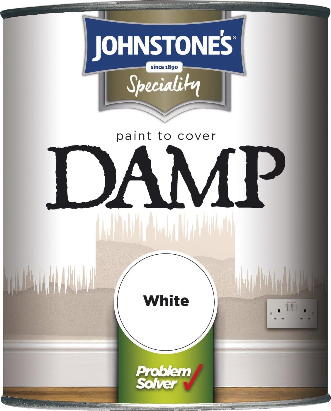 Johnstone Paint to Cover Damp (White, 750 ml)