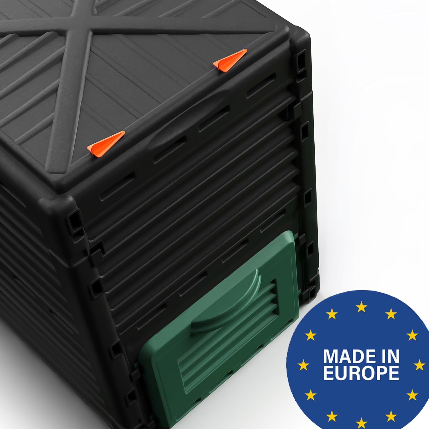 BigDean Komposter Garten 300 Liter – Schnellkomposter aus wetterfestem Kunststoff & Made in Europe