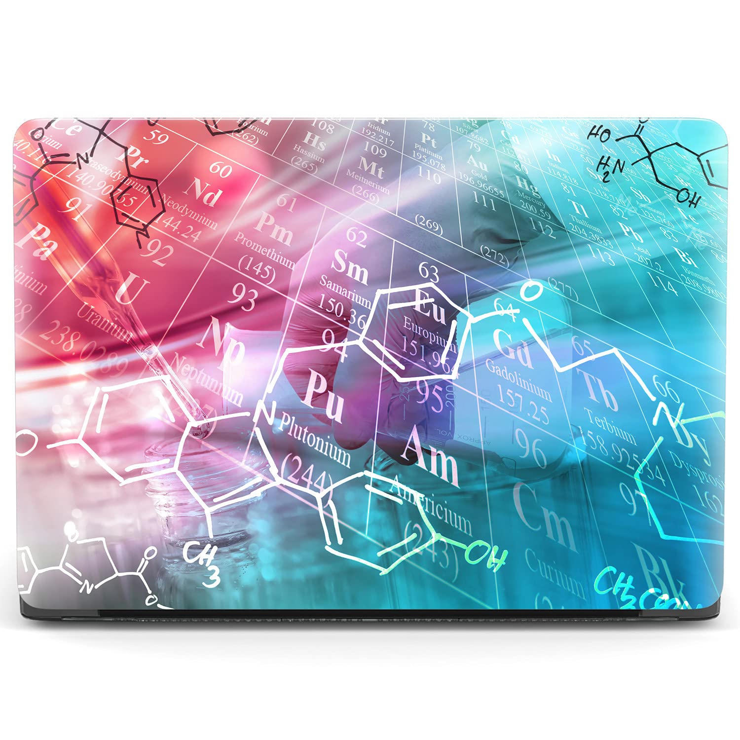 Mertak Hard Case Compatible with MacBook Pro 16 14 Air 15 13 inch M3 M2 M1 Mac 2024 2023 2022 2018 Abstract Laptop Chemistry Plastic Protective Touch