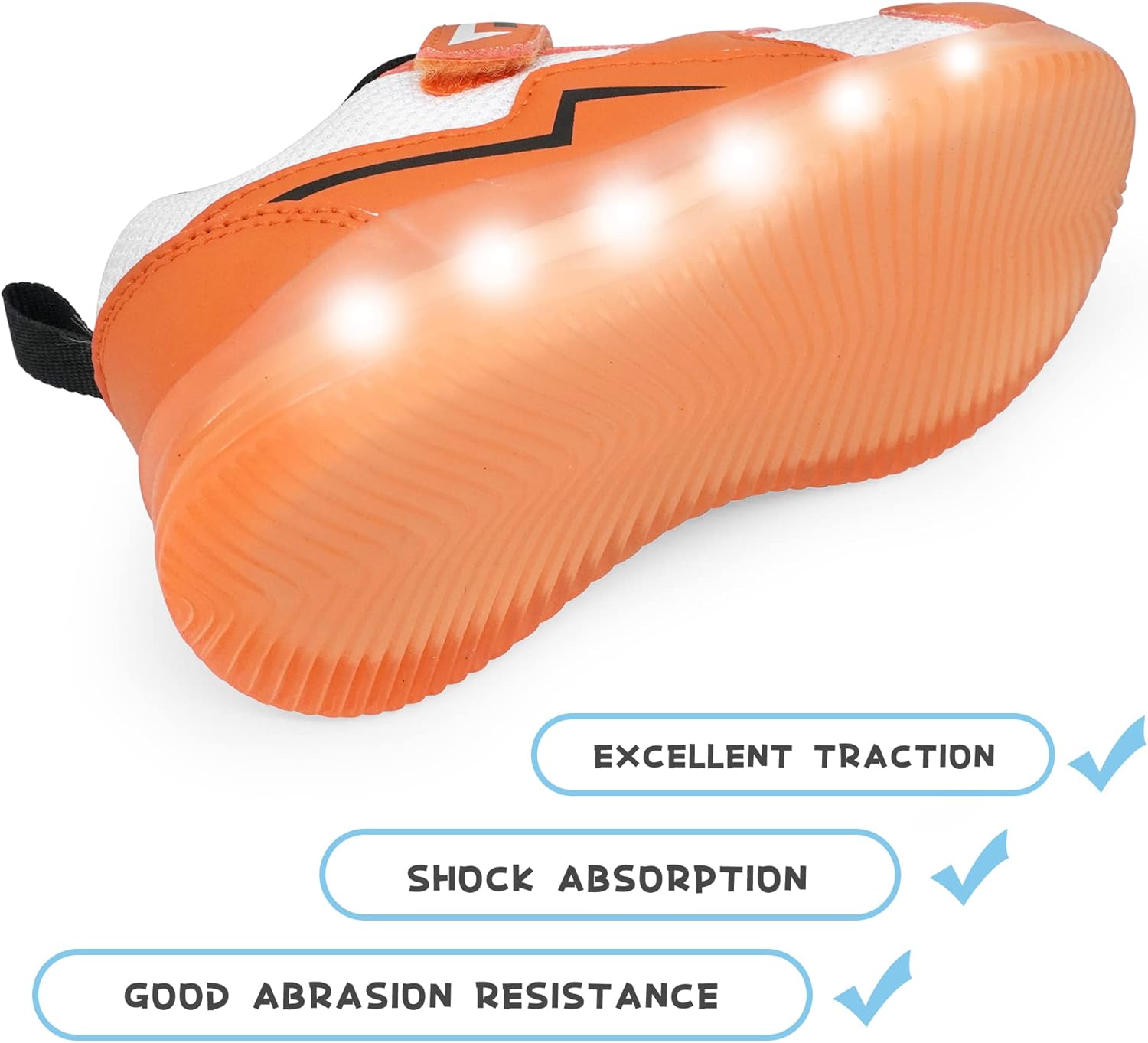 YESKIS Toddler Boys Girls Light Up Shoes LED Flashing Lightweight Mesh Breathable Adorable Running Sneakers for Toddler and Little Kid - Image 4