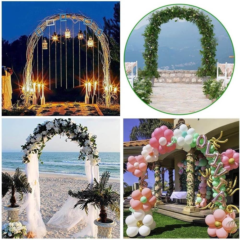 Metall Gartenbogen für Rosen Hochzeit Zeremonie Spalier Outdoor Dekorative Bögen für Veranstaltungen Blumendekoration Gartenparty Hochzeit Laube Stahlstruktur