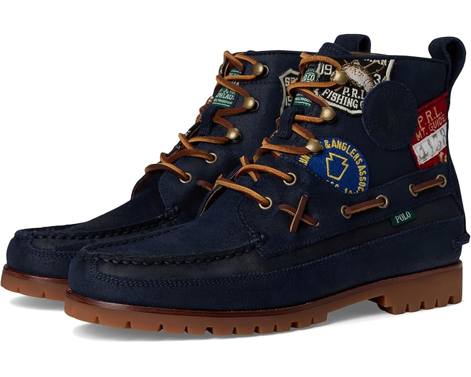 Polo Ralph Lauren Ranger Mid Suede & Twill Boots - Pair View