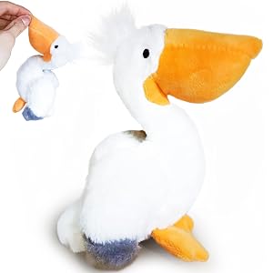 Soft Pelican Bird Stuffed Animal Cute Bird Plushies for Girls and Boys Fun Pelican Plush Toys Keychain Small