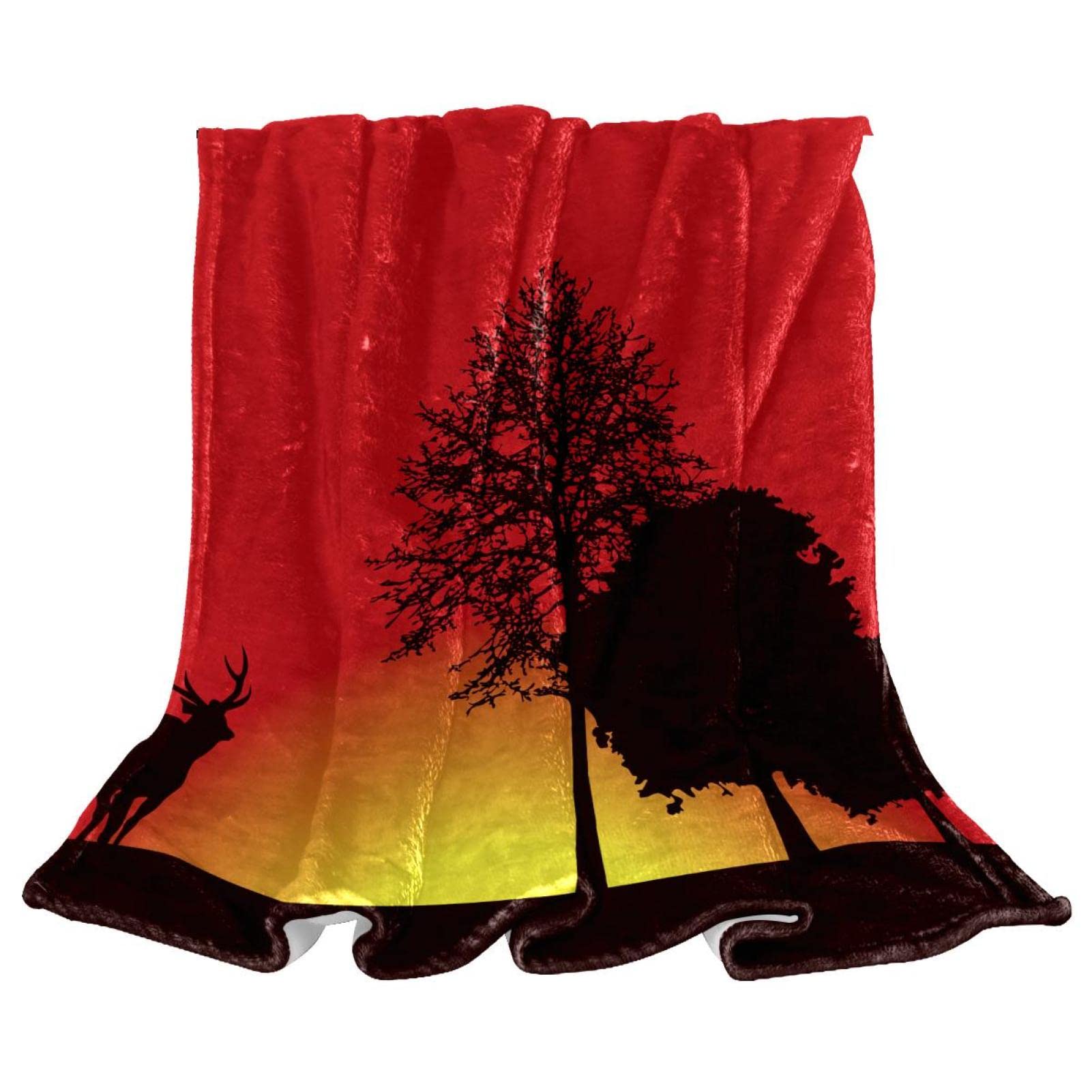 Couverture polaire Dragonart Trees Day pour des soirées cocooning sur le canapé