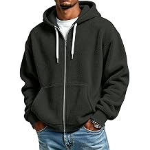 Zipper Hoodies for Men Vintage Comfort Track Clothing for Workout Travel