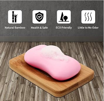 LUX Soft Touch Soap Bars with French Rose & Almond Oil, 80g, 6-Pack | Soft Fragrant, Includes Dr Cosi Natural Wooden Bamboo Soap Dish Storage Holder