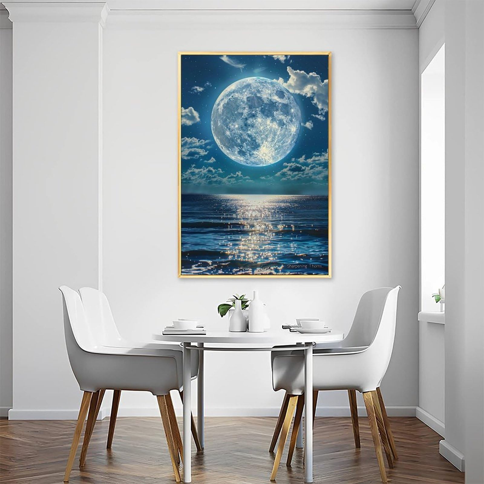 Amazon.co.jp: 星の砂時計 月滴が計る夜の粘度 絵画 アート パネル
