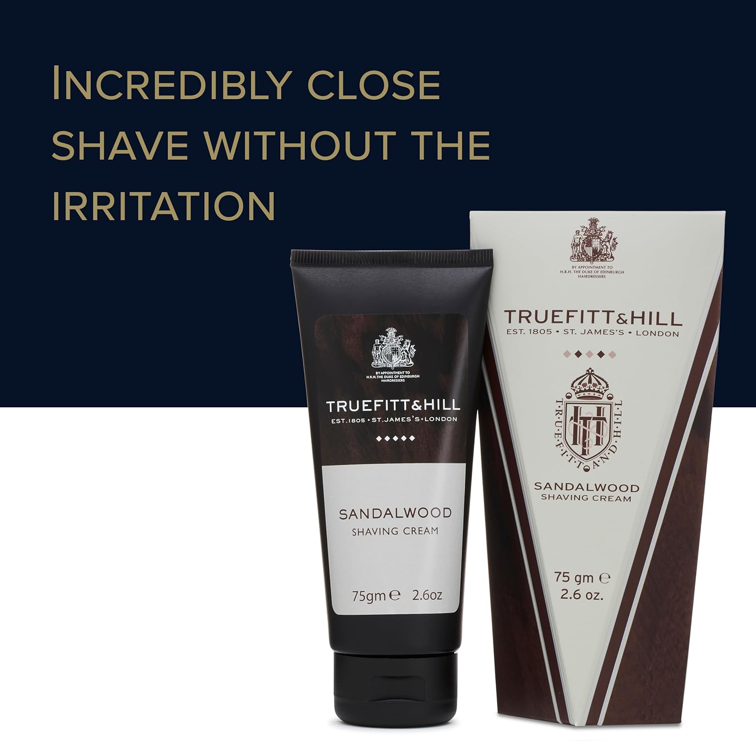 Truefitt & Hill Sandalwood Shave Cream Tube 75gm - Image 3