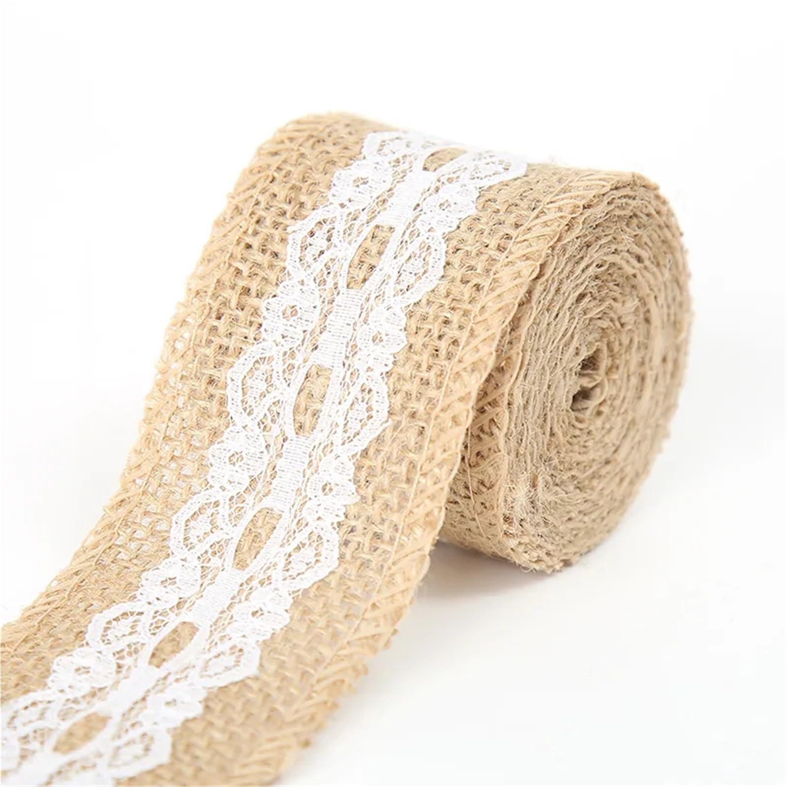 Jute Burlap Ribbon, Jute Burlap Ribbon White Lace Trim 1-10m
