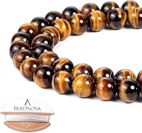 Vista 87 de Cuentas Beadnova redondas de ónix negro de 4 mm, sueltas, para hacer joyas (90-92 piezas)