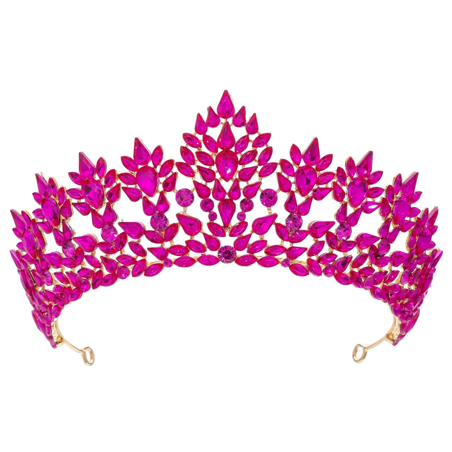 Crystal Tiara Crown For Women Royal Queen Princess Rhinestone Headpiece Bridal Wedding Prom Hair Accessories