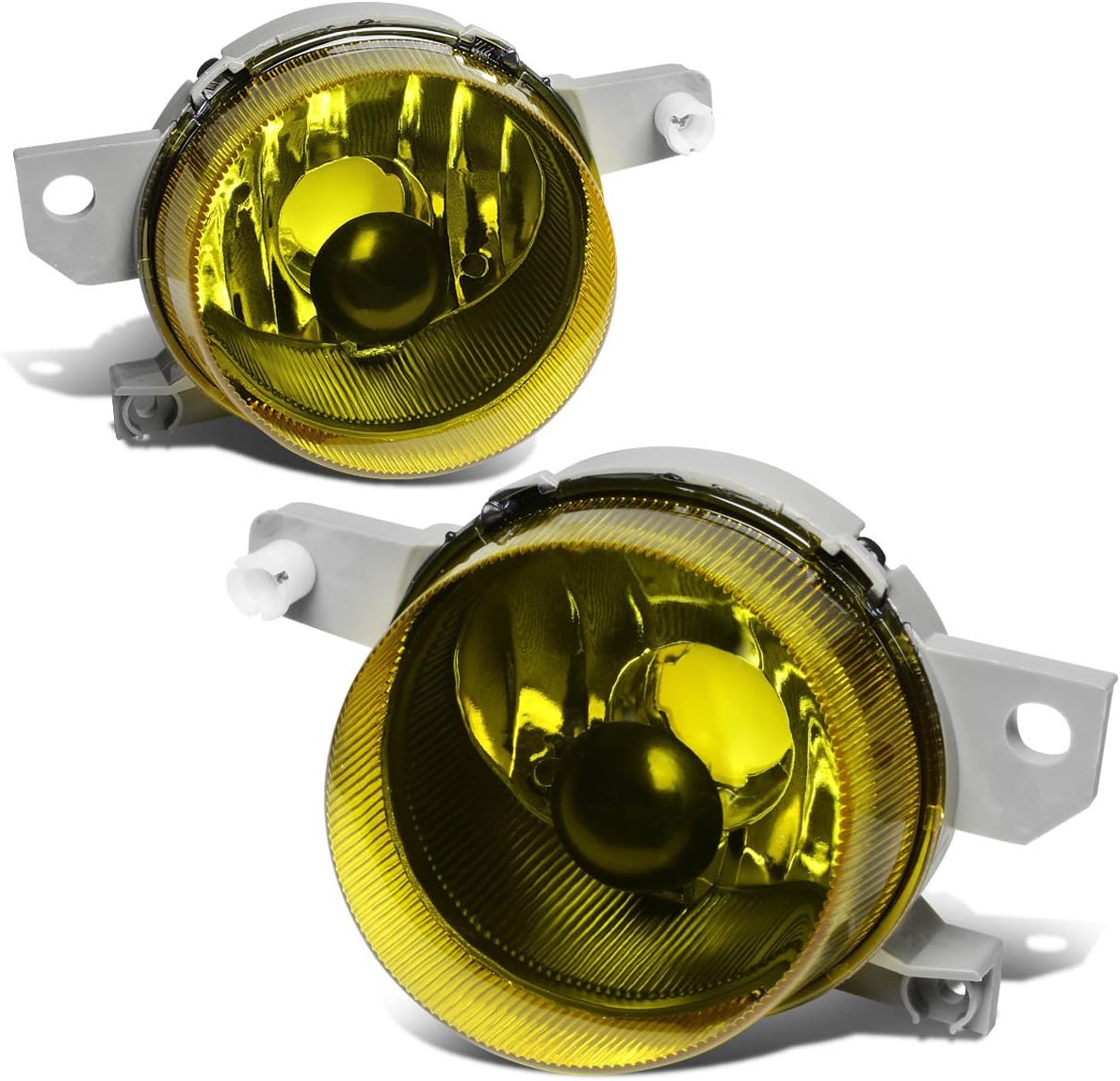 Auto Dynasty Fog Lights Assembly Compatible with 1993-1995 Honda Civic Del Sol Front Bumper Driving Fog Lamps, Driver and Passenger Side, Amber Lens