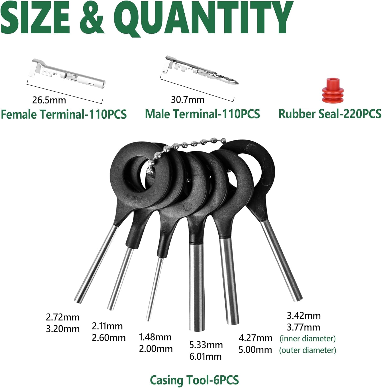 502Pcs 28 Kits Waterproof Automotive Electrical Connectors 1/2/3/4 Male&Female Pin 22-14AWG Wire Harness Spark Plug Connector Terminals Plug Kit Car