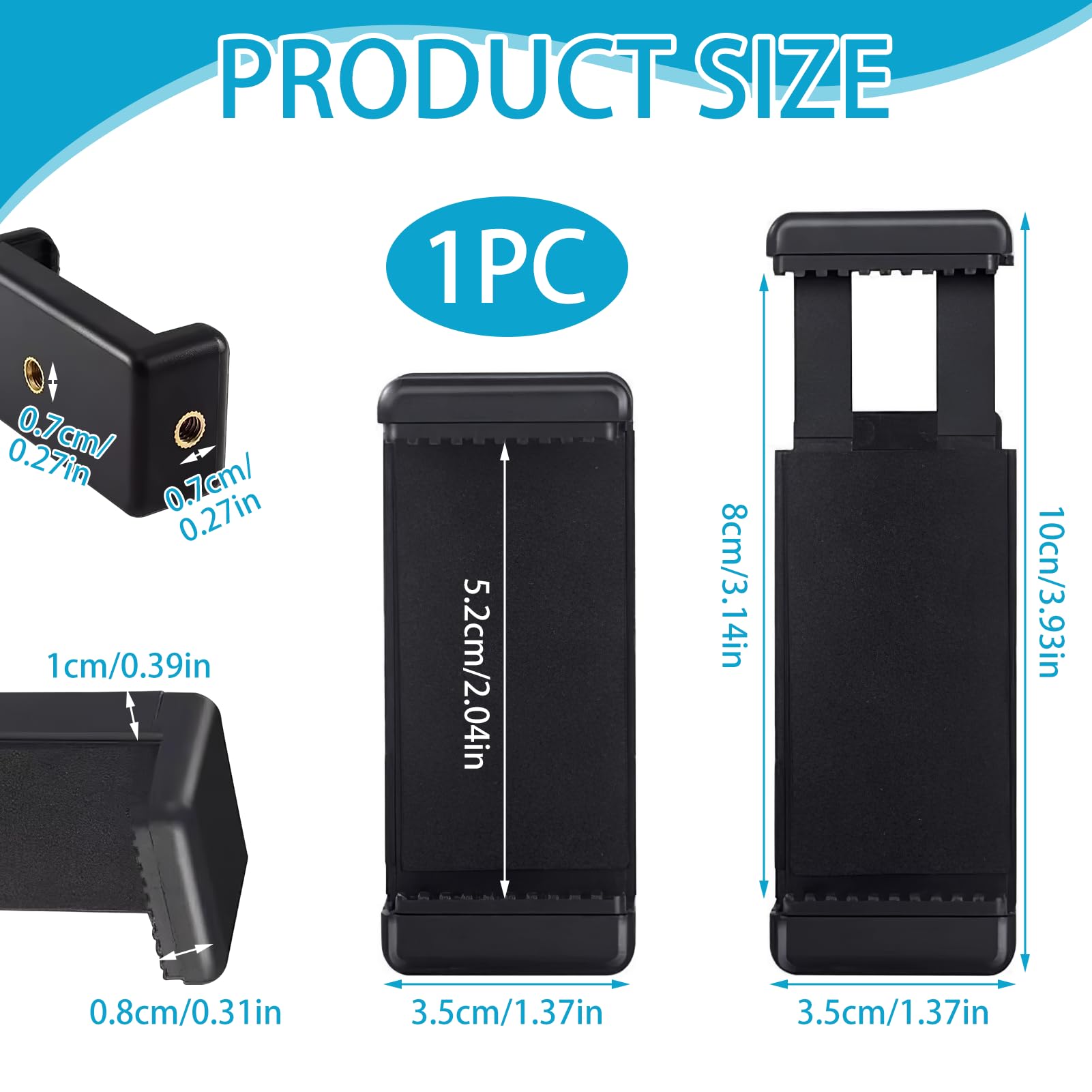 Smartphone Halterung Mit GoPro Adapter – Für IPhone & Android, Mit 1/4" Gewinde, Gepolstert, Für Fotos & Videos