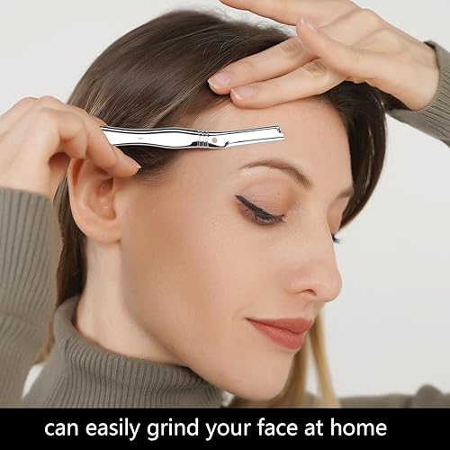 Miniatura 4 de Cuchillo de cejas, Dermaplaning Tool Metal (Masonería Plata)