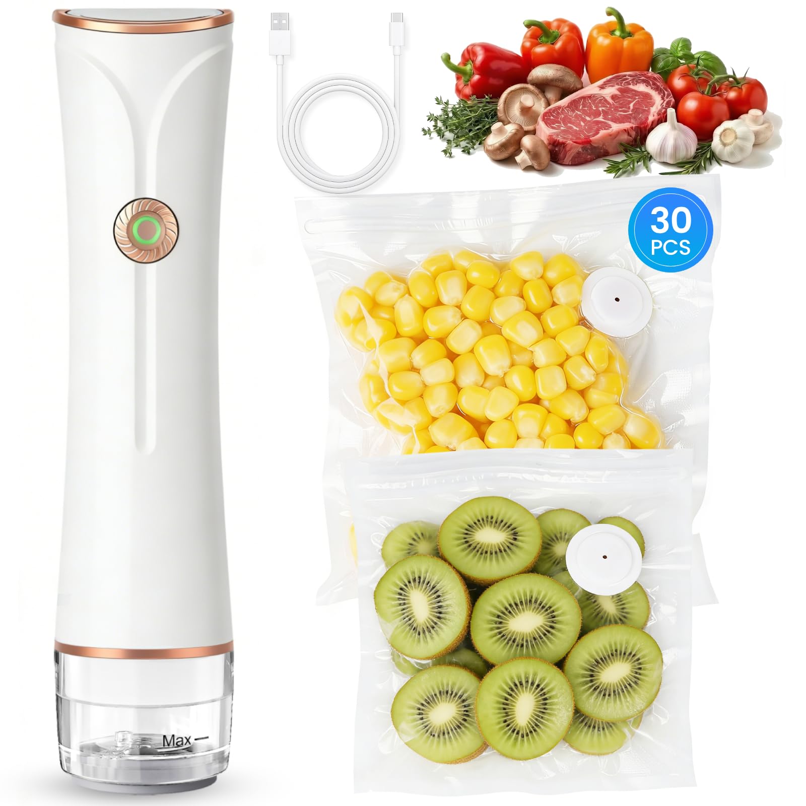 SAMSICHI Compact Vacuum Sealer with Visible Tank
