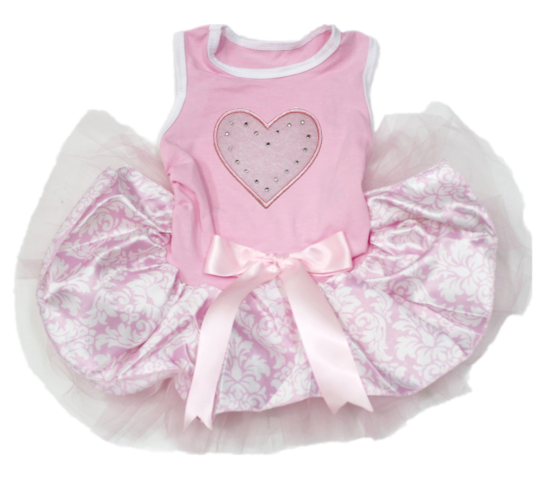 Robe pour chien à cœurs Doggie Style Store confort taille M