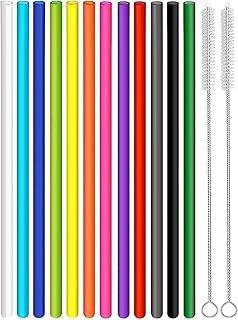 14 Pack Replacement Straws for 40 oz Stanley Adventure Travel Tumbler Cup, Reusable Plastic