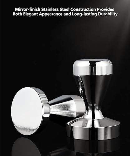 Miniatura 3 de 51 mm/2 inch Base Premium Barista Prensador para café, acero inoxidable Barista Espresso grano de café de Prensa